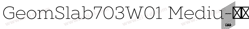 GeomSlab703W01 Mediu字体转换 GeomSlab703W01 Mediu字体转换